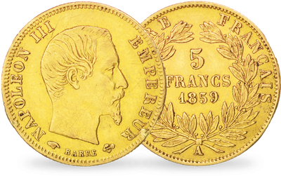 Frankreich: Originale Goldmünze: 